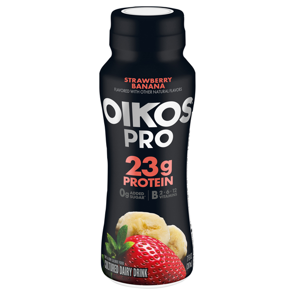 Oikos PRO 23g Protein Strawberry Banana Cultured Dairy Drink