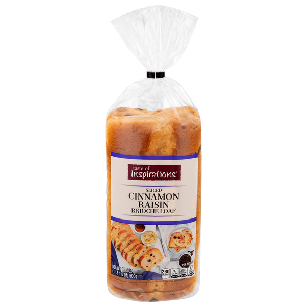 Taste of Inspirations Cinnamon Raisin Brioche Sliced Bread Loaf