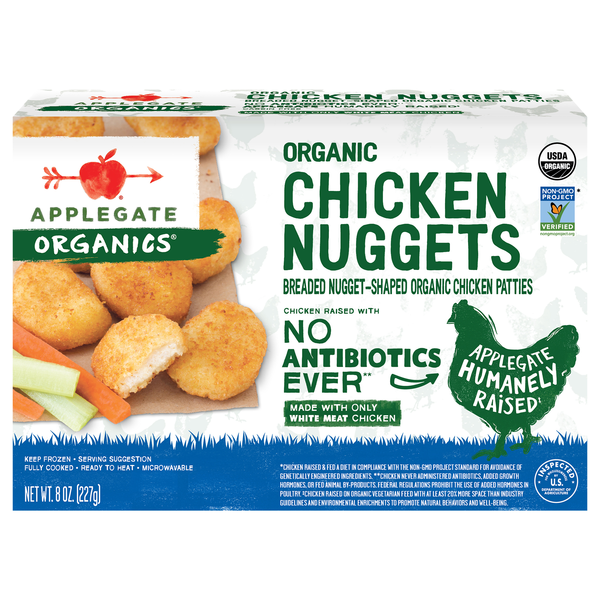 Applegate Organics Breaded Chicken Nuggets Frozen
