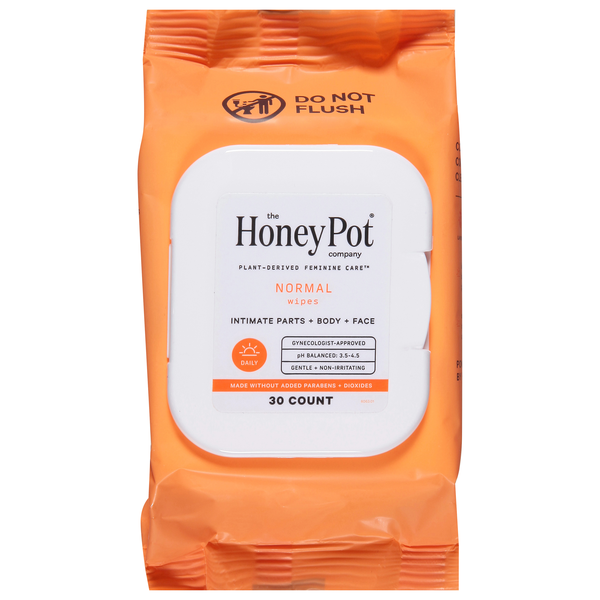 The Honey Pot Company Normal Feminine Care Wipes