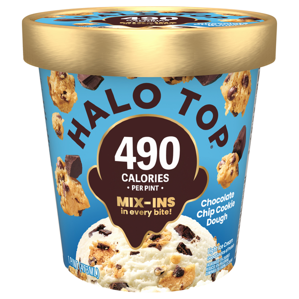 Halo Top Light Chocolate Chip Cookie Dough Ice Cream