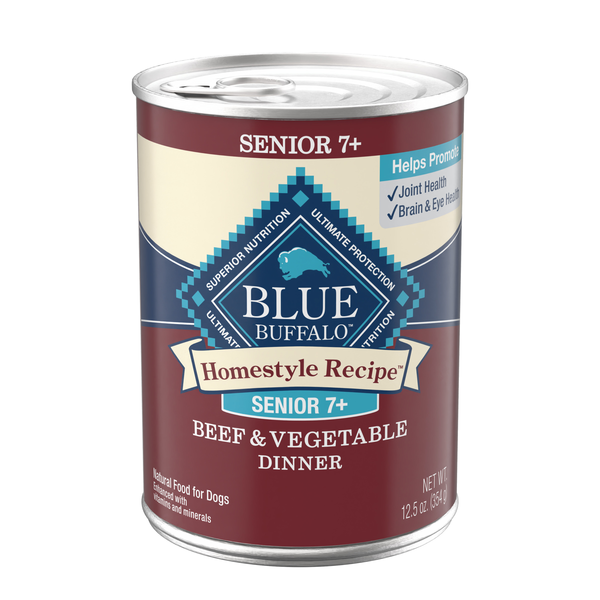 Blue Buffalo Natural Homestyle Beef & Vegetable Dinner Senior Wet Dog Food