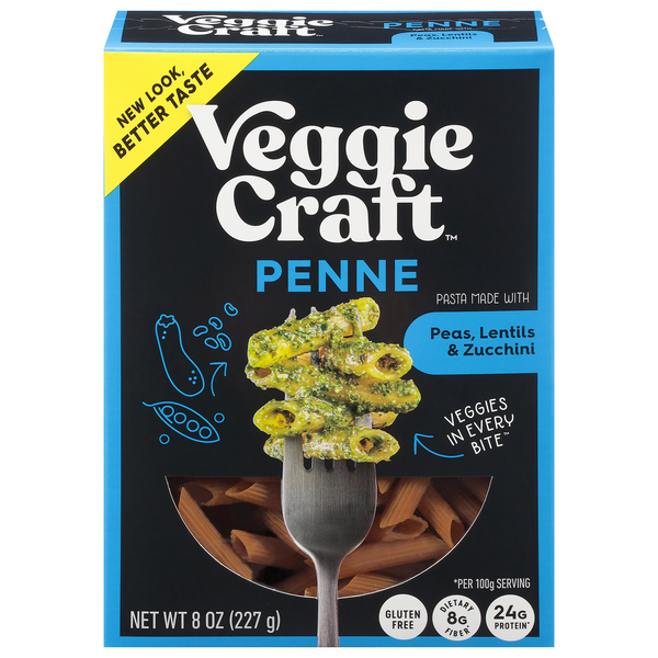 VeggieCraft Gluten Free Protein Peas Lentils & Zucchini Penne Pasta