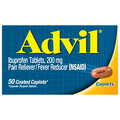 Advil Ibuprofen Pain Relief 200mg Coated Caplets