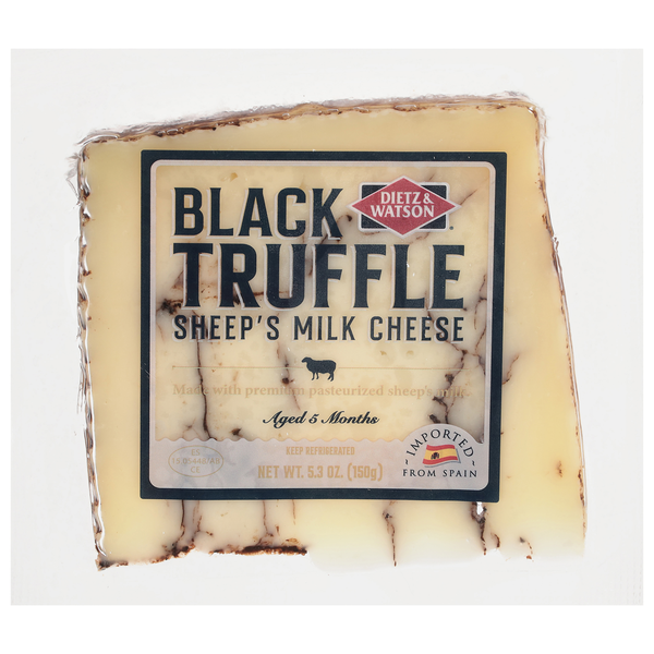 Dietz & Watson Black Truffle Sheep's Milk Cheese