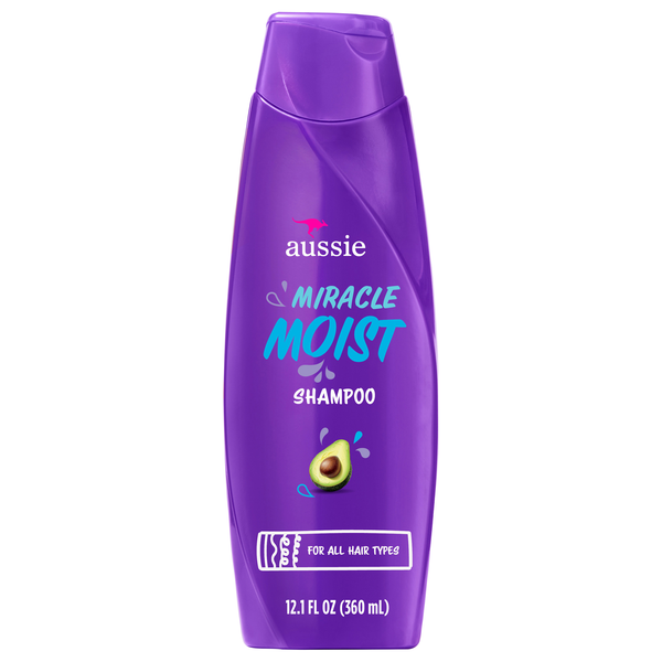 Aussie Miracle Moist Shampoo with Avocado & Jojoba Oil Paraben Free