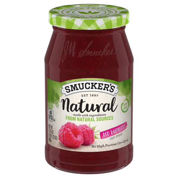 Smucker's Natural Red Raspberry Fruit Spread