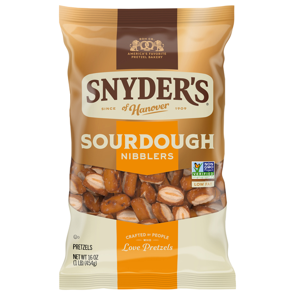 Snyder's of Hanover Low Fat Sourdough Nibblers Pretzels Family Size