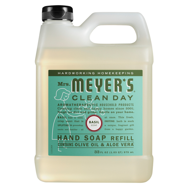 Mrs. Meyer's Clean Day Liquid Hand Soap Refill Basil Scent