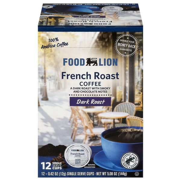 Save on Food Lion French Roast Dark Roast Single Serve Coffee Cups