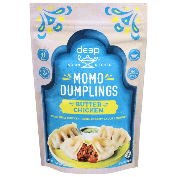 Deep Indian Kitchen Butter Chicken Momo Dumplings Frozen