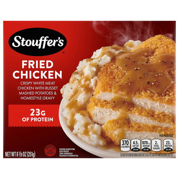 Stouffer's Fried Chicken with Mashed Potatoes & Gravy Frozen Meal