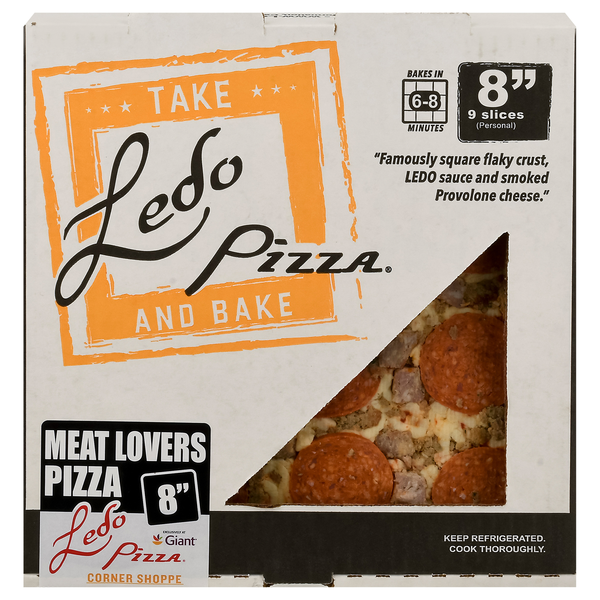Ledo Pizza Take & Bake Meatlovers 8 Inch
