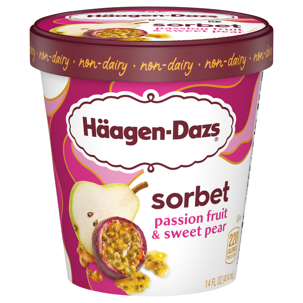 Haagen-Dazs Non-Dairy Passion Fruit & Sweet Pear Sorbet