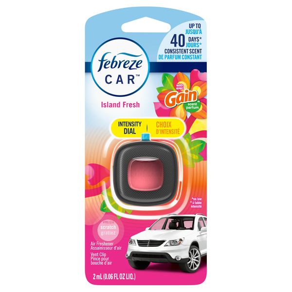 Febreze Car with Gain Island Fresh Air Freshener Vent Clip