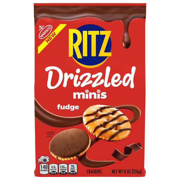 Nabisco Ritz Mini Drizzled Fudge Crackers