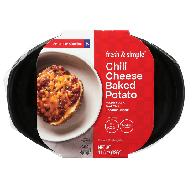 Fresh & Simple American Classics Chili Cheese Baked Potato Refrigerated