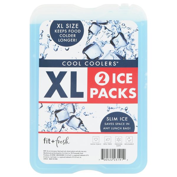 Fit & Fresh Cool Coolers Reusable Ice Packs XL