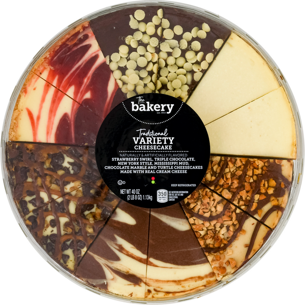 Stop & Shop The Bakery Traditional Variety Cheesecake Sampler Pre-Sliced