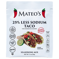 Mateo's 25% Less Sodium Taco Seasoning Mix Packet