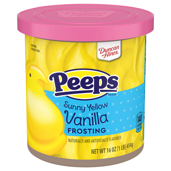 Duncan Hines PEEPS Sunny Yellow Vanilla Flavored Frosting