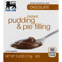Food Lion Instant Pudding & Pie Filling Chocolate