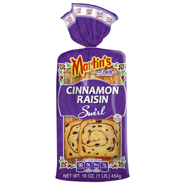 Martin's Cinnamon Raisin Swirl Potato Sliced Bread
