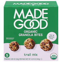 Made Good Organic Gluten & Nut Free Trail Mix Granola Bites Packs - 5 ct