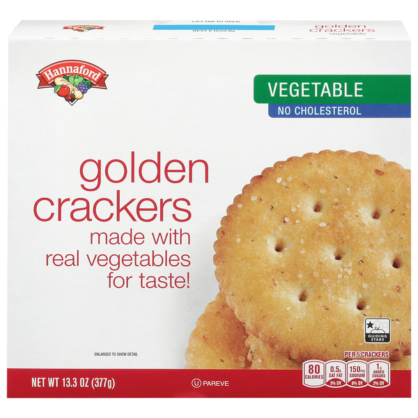 Hannaford Vegetable Golden Crackers