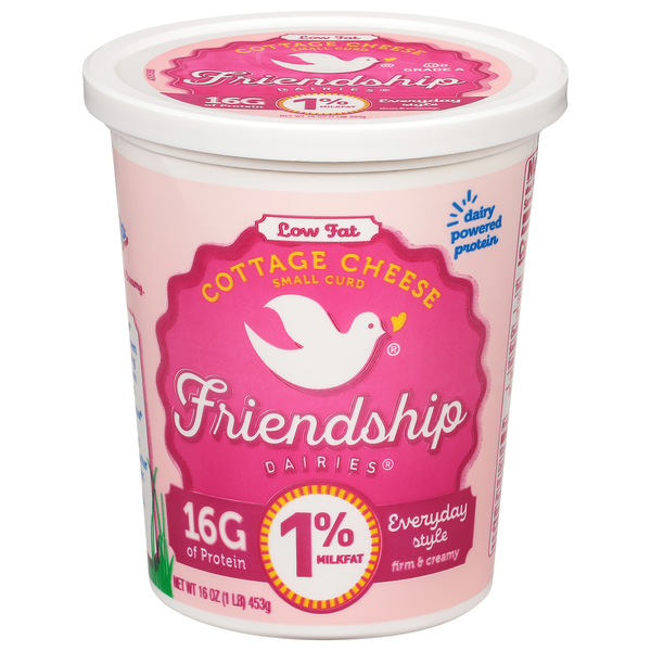 Friendship Dairies 1% Low Fat Small Curd Everyday Style Cottage Cheese