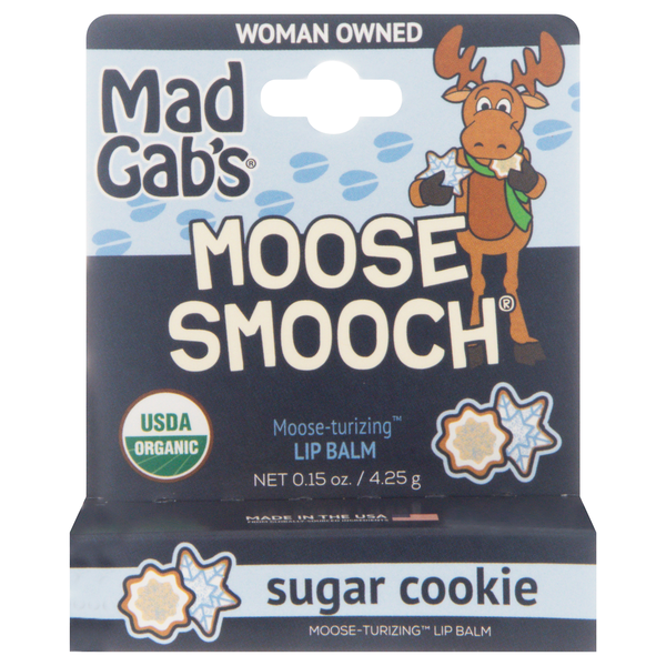 Mad Gab's Organic Moose Smooch Moisturizing Sugar Cookie Lip Balm