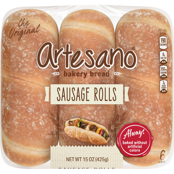Artesano Sausage Rolls - 6 ct
