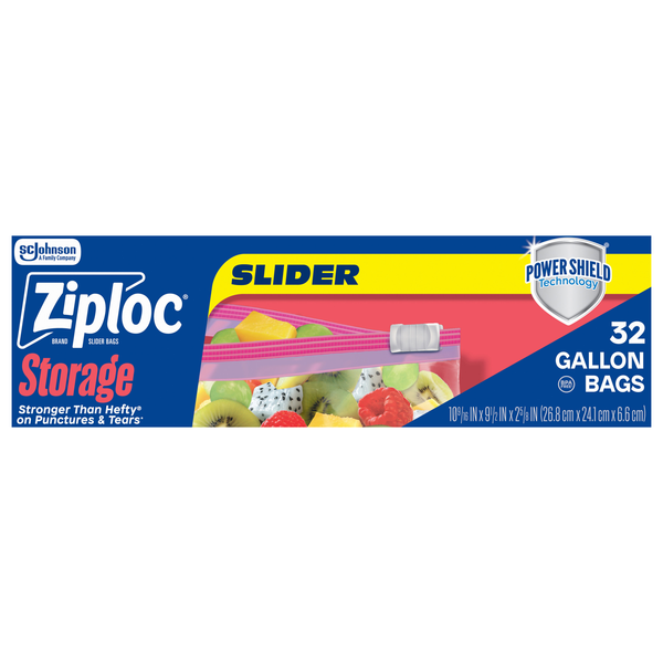 Ziploc Slider Gallon Storage Bags