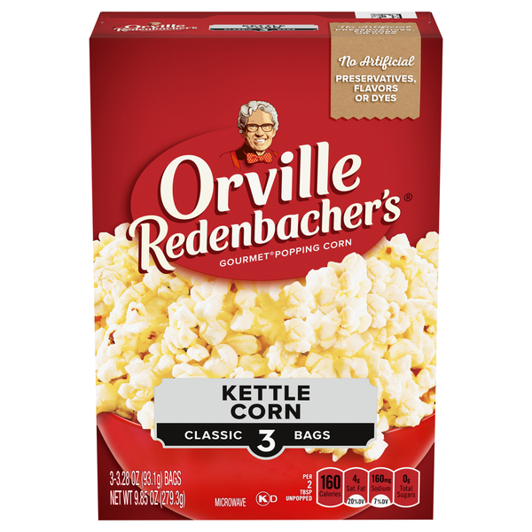Orville Redenbacher's Kettle Corn Classic Bags Microwave Popcorn