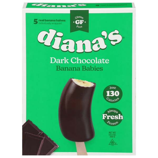 Save on Diana's Bananas Banana Babies Dark Chocolate Covered 5 ct