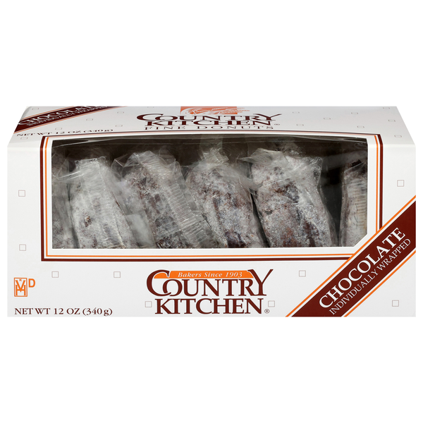 Country Kitchen Chocolate Donuts - 6 ct