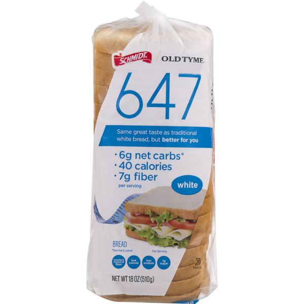 Schmidt Old Tyme 647 40 Calories White Bread Sliced