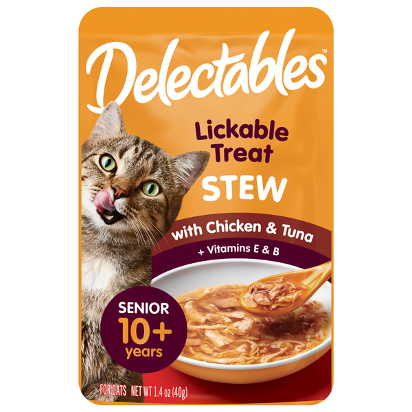 Delectables Stew Senior 10 yrs+ Chicken & Tuna Lickable Cat Treat