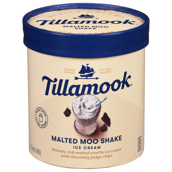Tillamook Malted Moo Shake Vanilla Ice Cream