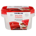 Food Lion Deep Dish Containers 8 Cups