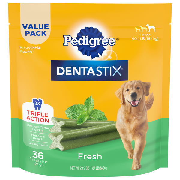 PEDIGREE DENTASTIX Fresh Treats for Large Dogs - 36 ct