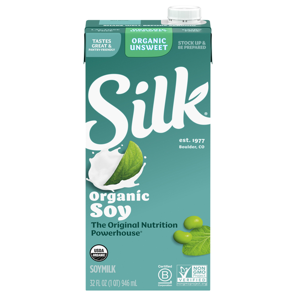 Silk Organic Unsweet Soymilk