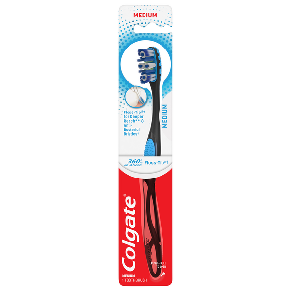 Colgate Advanced 360 Toothbrush Floss Tip Bristles