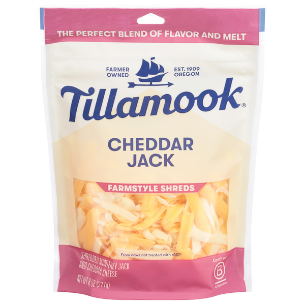 Tillamook Farmstyle Shredded Cheddar Jack Cheese