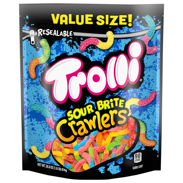 Trolli Sour Bite Crawlers Gummi Candy Value Size