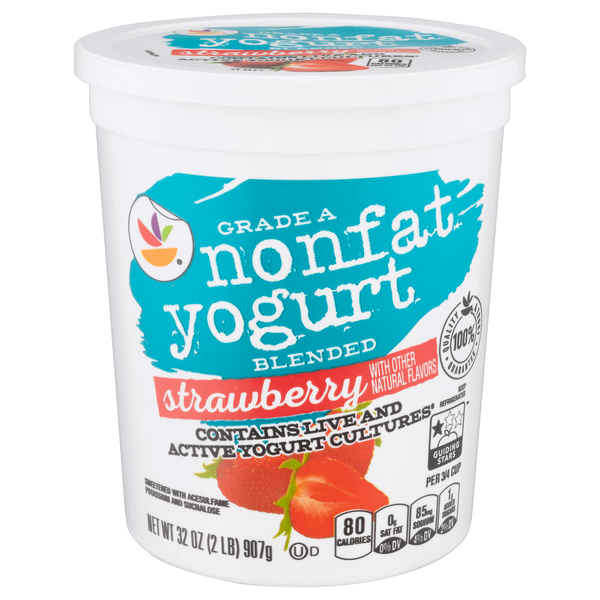 Our Brand Nonfat Blended Strawberry Yogurt