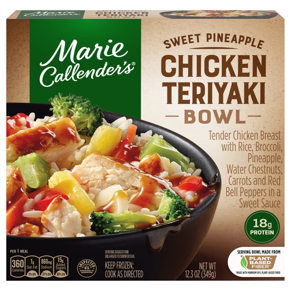 Marie Callender's Sweet Pineapple Chicken Teriyaki Rice Bowl Frozen Meal