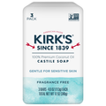 Kirk's Sensitive Skin Fragrance Free Gentle Castile Soap Bar - 3 ct