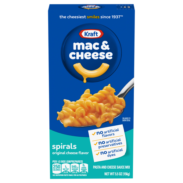 Kraft Spirals Original Flavor Mac & Cheese Dinner