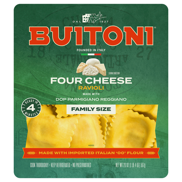 Buitoni Four Cheese Ravioli Pasta Family Size Fresh